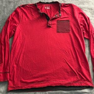 INC red long sleeve